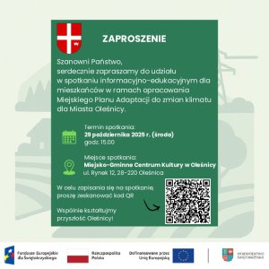 Miniaturka artykułu Miejski Plan Adaptacji do zmian klimatu dla Miasta Oleśnica – Spotkanie informacyjno-edukacyjne dla mieszkańców