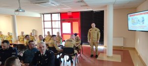 Miniaturka artykułu Roczna odprawa w Komendzie Powiatowej Państwowej Straży Pożarnej w Staszowie