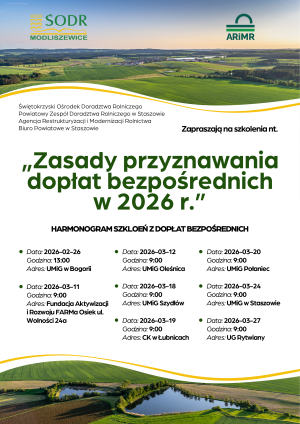 Miniaturka artykułu Zasady przyznawania dopłat bezpośrednich – zmiany w&nbsp;roku 2026. Szkolenie