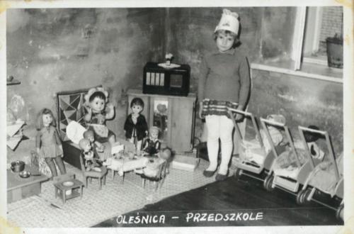 Sala przedszkolna kącik zabaw. '60 XX w.